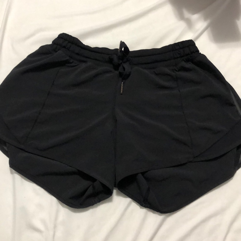 Black Lululemon Hotty Hot Shorts